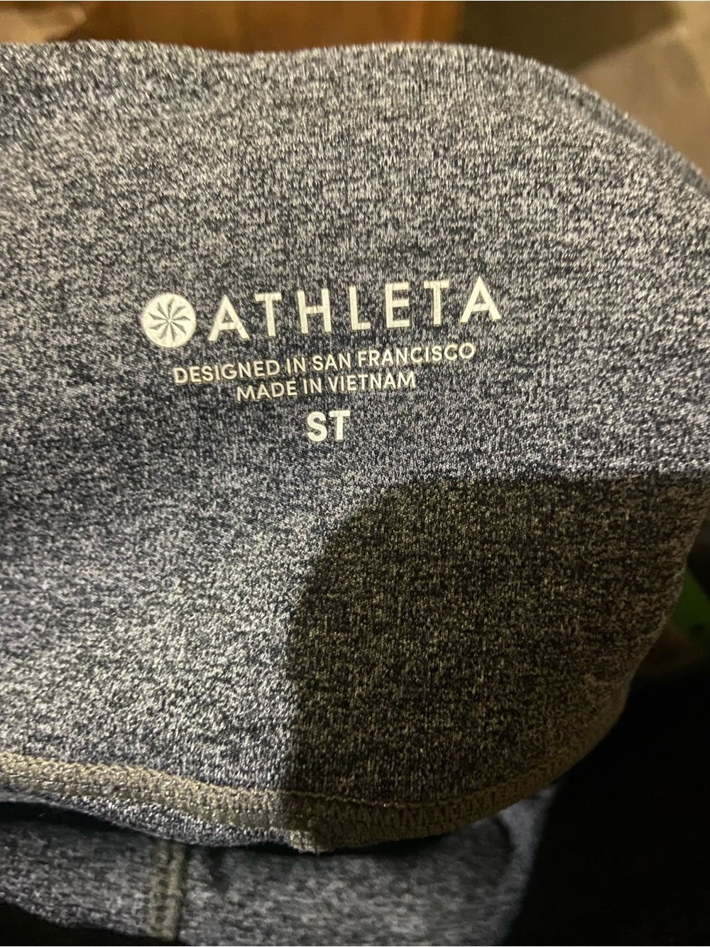 Athleta Women’s Heathered Charcoal Crewneck Sweater